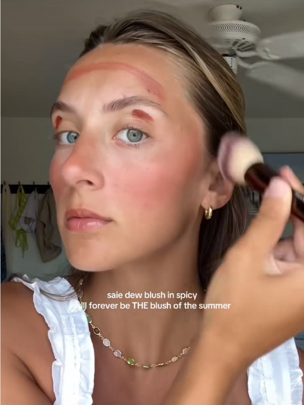 🆕 Saie Dew Blush Liquid Cheek Flush - Spicy (Warm Brown-Terracotta)